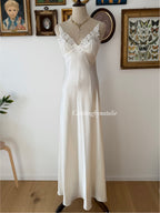 Neiman Marcus Bridal Satin Maxi Gown Size S