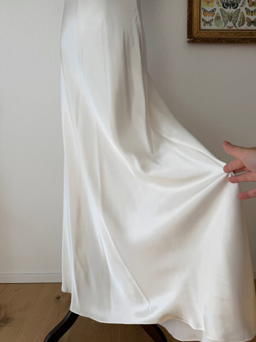 Neiman Marcus Bridal Satin Maxi Gown Size S
