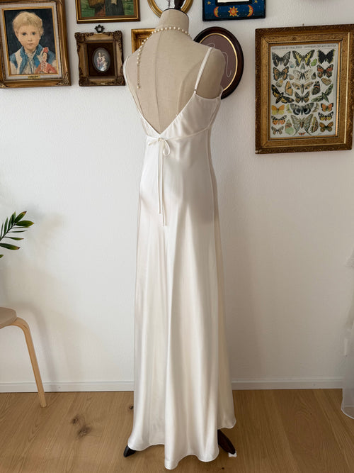 Neiman Marcus Bridal Satin Maxi Gown Size S