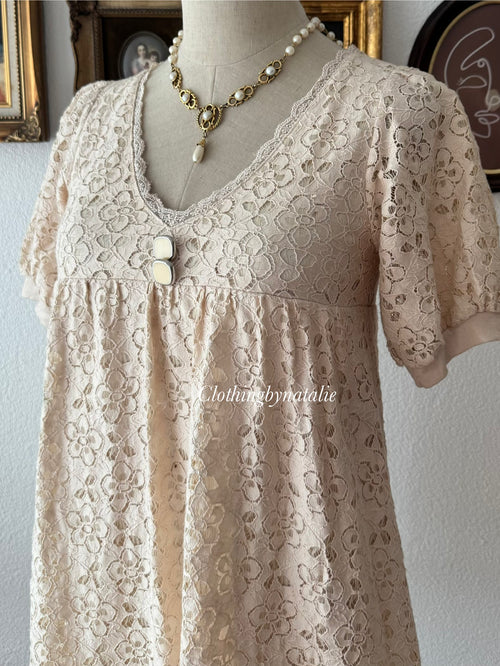 Cotton Lace Babydoll Dress size S