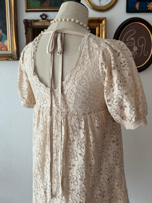 Cotton Lace Babydoll Dress size S