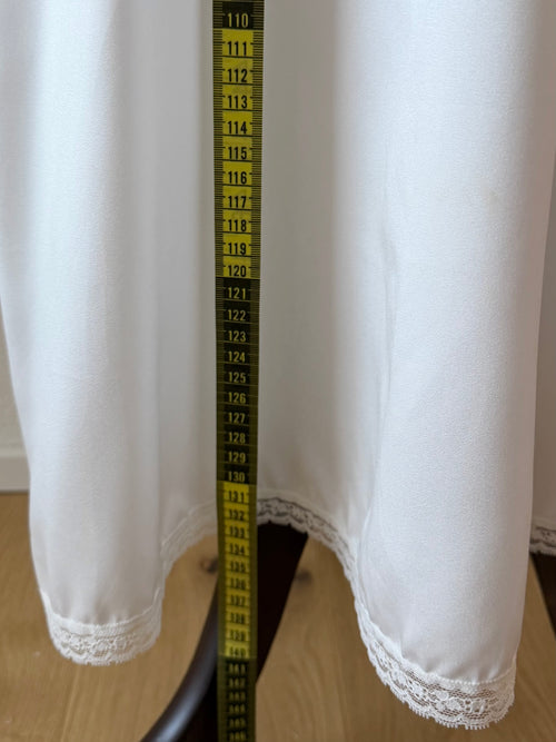 Sara Beth White Maxi Satin Gown Size S