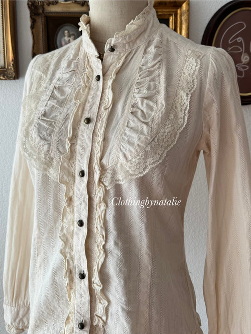 Cream Cotton Shirt size S