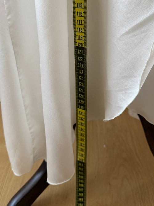 Miss Dior White Maxi Satin Gown Size L