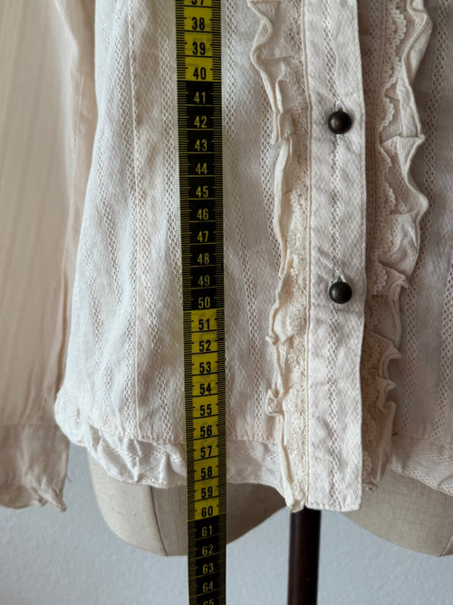 Cream Cotton Shirt size S