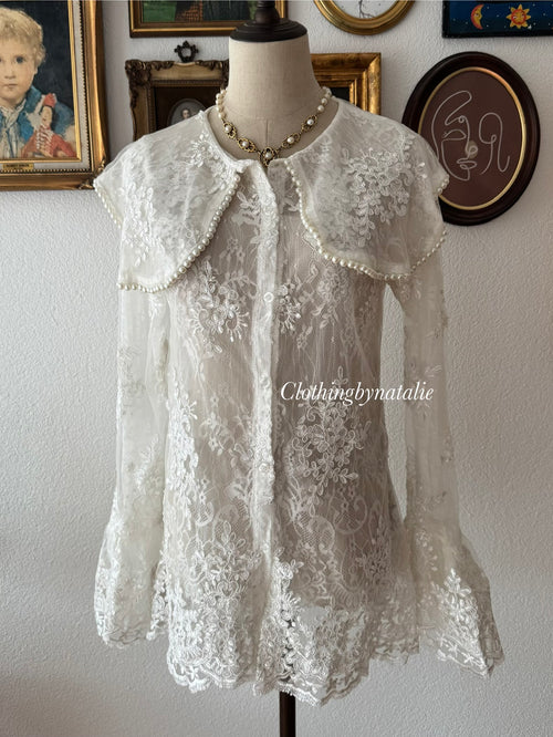Pearl Lace Blouse size S