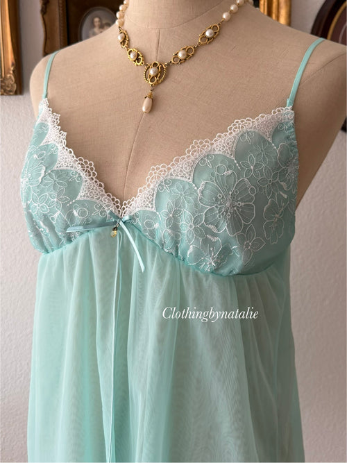 Fairy Teal Mesh Babydoll size S/M