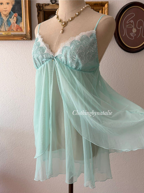 Fairy Teal Mesh Babydoll size S/M