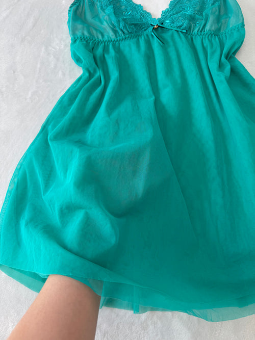 Japanese Green Mesh Babydoll (S/M)