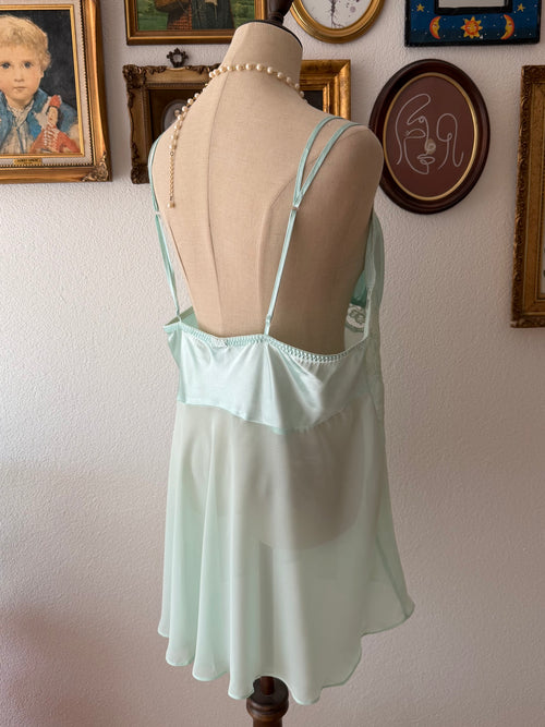 Secret Treasure Teal Chiffon Babydoll size XL
