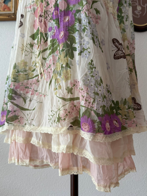 Floral Garden Chiffon Babydoll size M