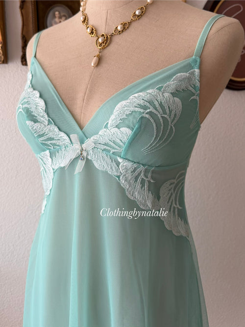 Coquette Teal Mesh Babydoll size S