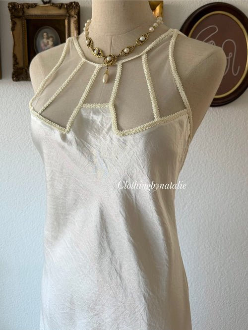 Victoria’s Secret White Maxi Satin Gown Size S
