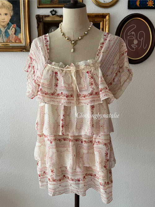 Chiffon Tutu Blouse size M