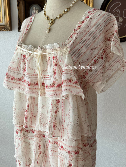 Chiffon Tutu Blouse size M