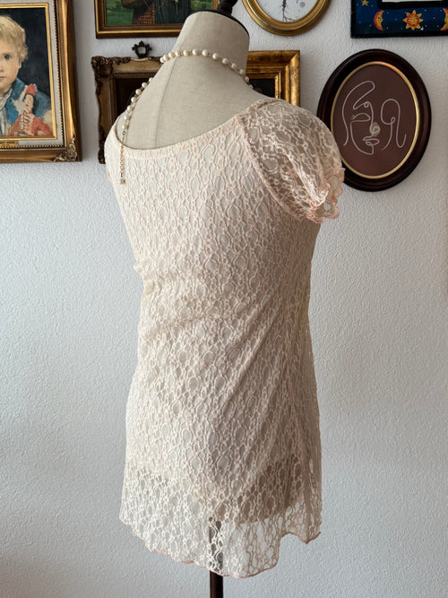 Fairy Beige Lace Blouse size S