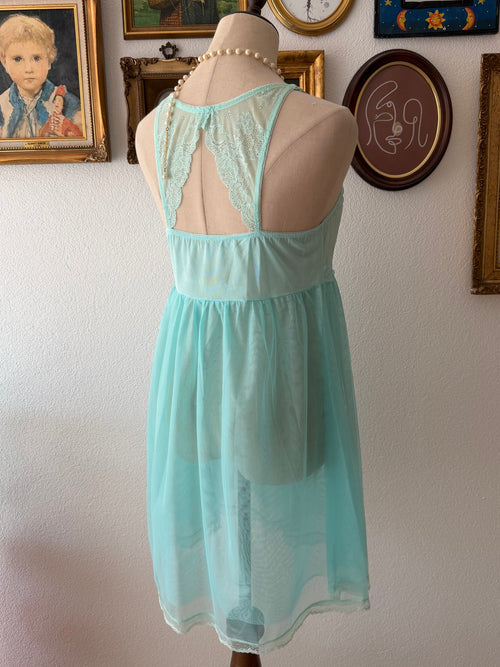 Fairy Teal Mesh Babydoll size M