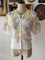 Floral Garden Knit Blouse size S