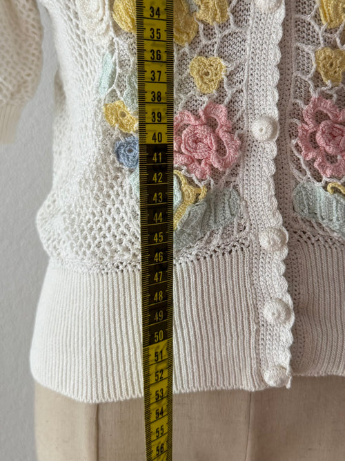 Floral Garden Knit Blouse size S