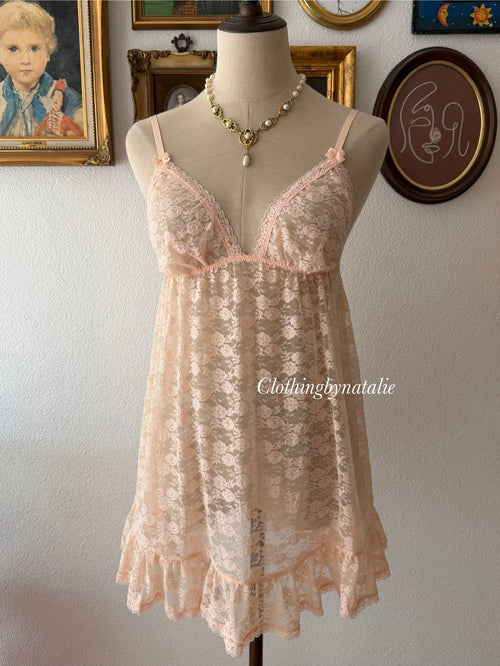 Orange Lace Mini Dress size S