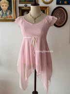 Fairy Pink Chiffon Blouse Size S