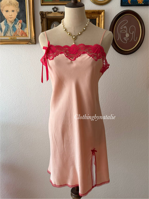 Victoria’s Secret Orange Satin Mini Dress size S