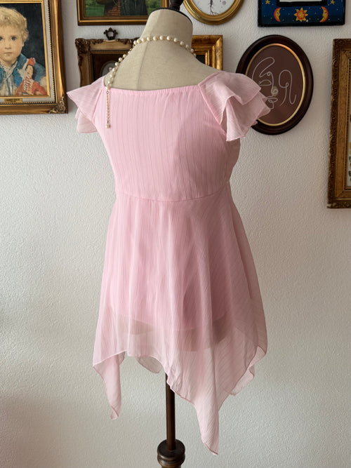 Fairy Pink Chiffon Blouse Size S