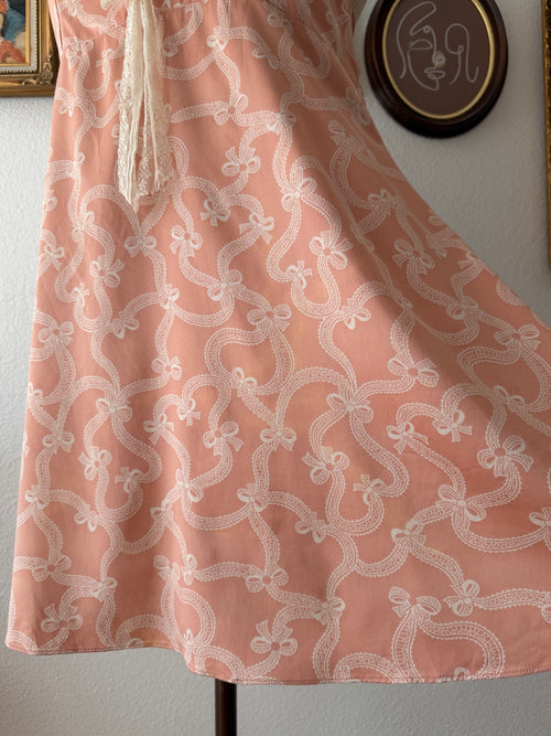Coquette Orange Satin Babydoll size M