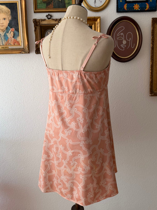Coquette Orange Satin Babydoll size M
