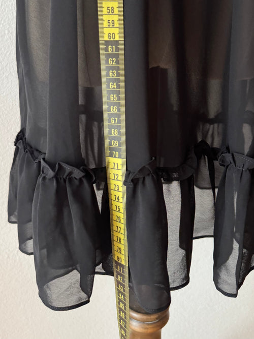 Betsey Johnson Black Chiffon Babydoll size M/L