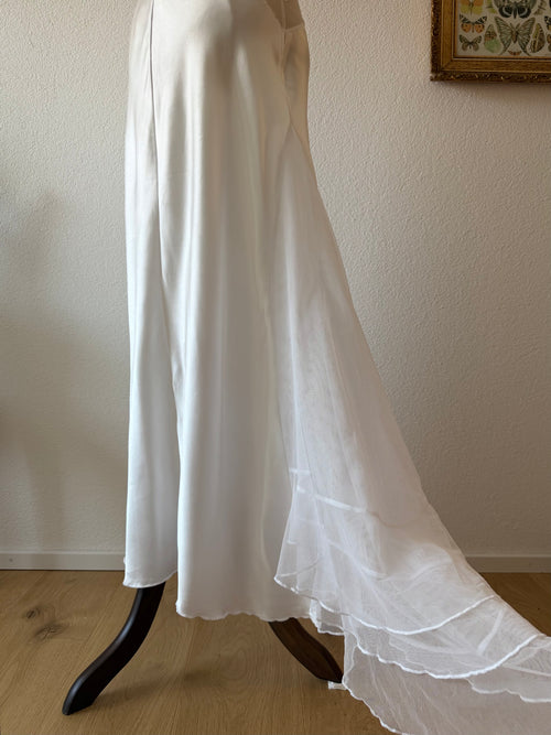 Shirley of Hollywood Bridal Maxi Satin Gown Size S