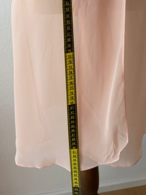Sheer Orange Chiffon Slip size S/small M