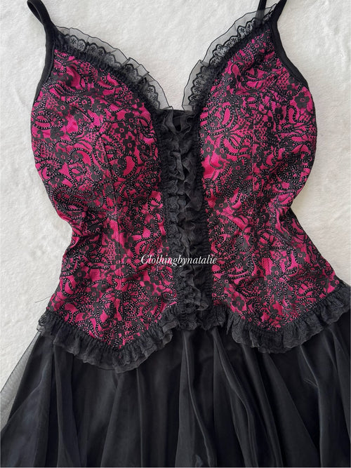 Black Purple Ballerina size S