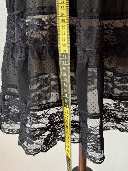 Black Sheer Chiffon Babydoll size M