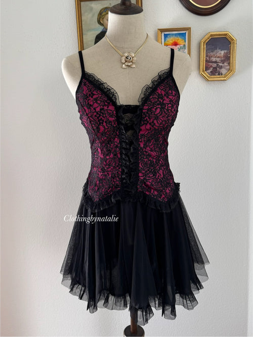 Black Purple Ballerina size S