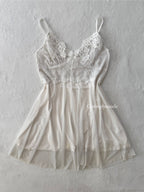 Coquette White Mesh Babydoll size M