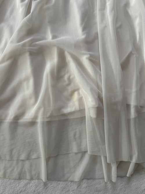 Coquette White Mesh Babydoll size M