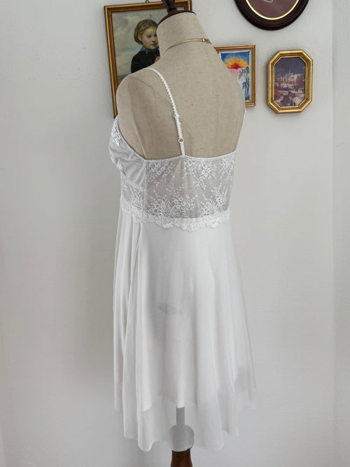 Coquette White Mesh Babydoll size M