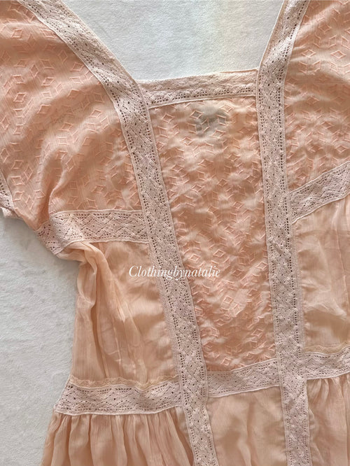 ASOS Orange Cotton Babydoll Size L