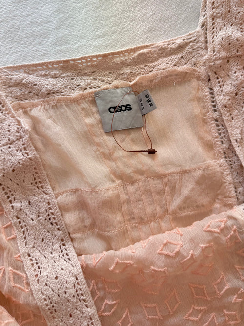 ASOS Orange Cotton Babydoll Size L