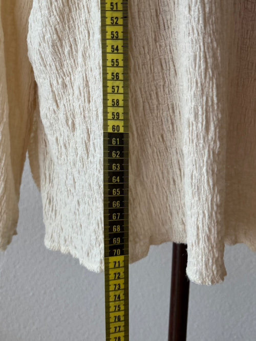 Cream Jersey Poncho Size L