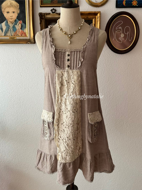 Coquette Brown Cotton Babydoll size S