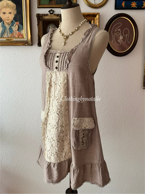 Coquette Brown Cotton Babydoll size S