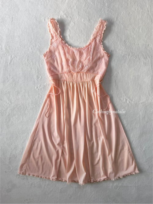 Artemis Orange Nylon Nightgown size M
