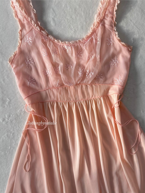 Artemis Orange Nylon Nightgown size M