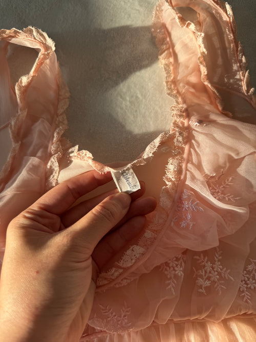 Artemis Orange Nylon Nightgown size M