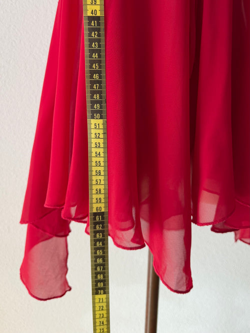 Romantic Red Chiffon Lace Babydoll size S