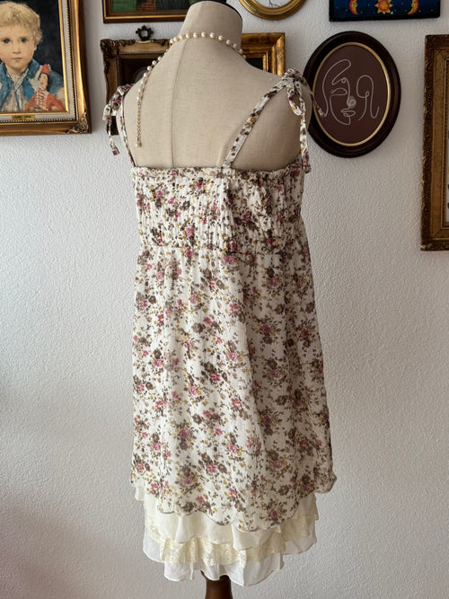 Floral Chiffon Beach Dress Size S/M