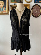 Black Jersey Cardigan size M