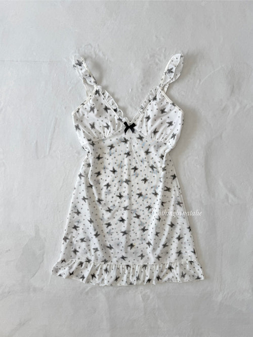 Butterfly Mesh Slip Dress (S)